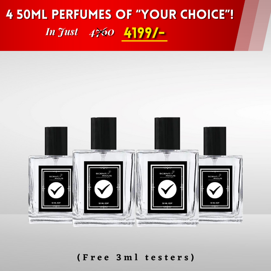 Bundle of Any 4 50ml Perfumes of Your choice