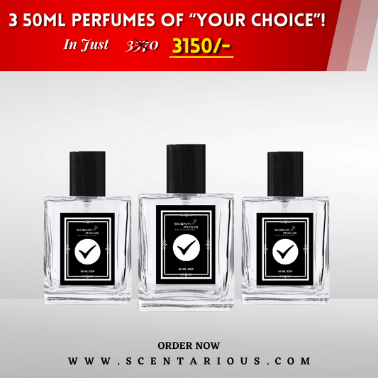 Bundle of Any 3 50ml Perfumes of Your choice