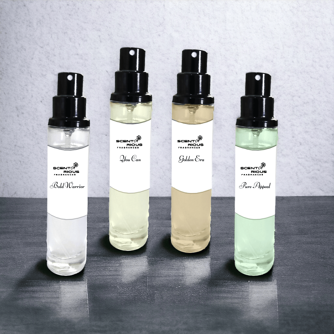 MEN PERFUME BUNDLE OF 4 - 15ML EACH - EASY TO CARRY | FREE DELIVERY AND GIFT BAG
